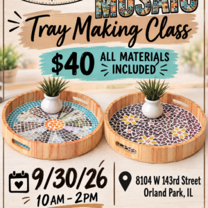 Mosaic Tray Making Class — Orland Park
